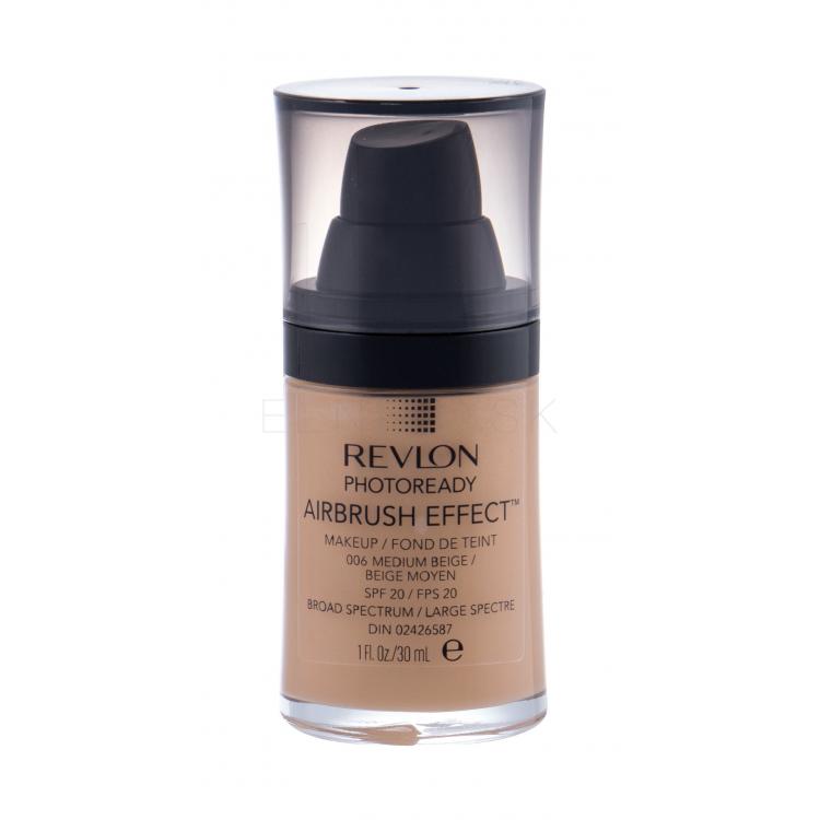Revlon Photoready Airbrush Effect SPF20 Make-up pre ženy 30 ml Odtieň 006 Medium Beige