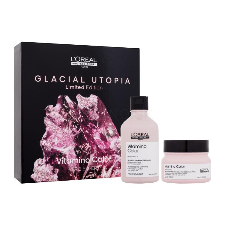 L'Oréal Professionnel Vitamino Color Glacial Utopia Limited Edition Darčeková kazeta šampón Vitamino Color 300 ml + maska na vlasy Vitamino Color 250 ml