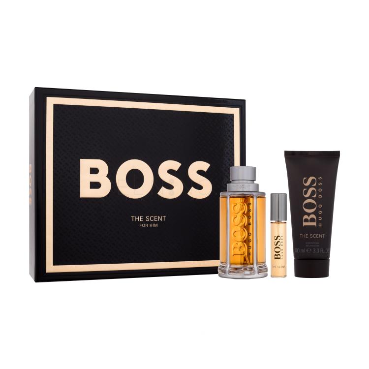 HUGO BOSS Boss The Scent 2015 SET1 Darčeková kazeta toaletná voda 100 ml + toaletná voda 10 ml + sprchovací gél 100 ml