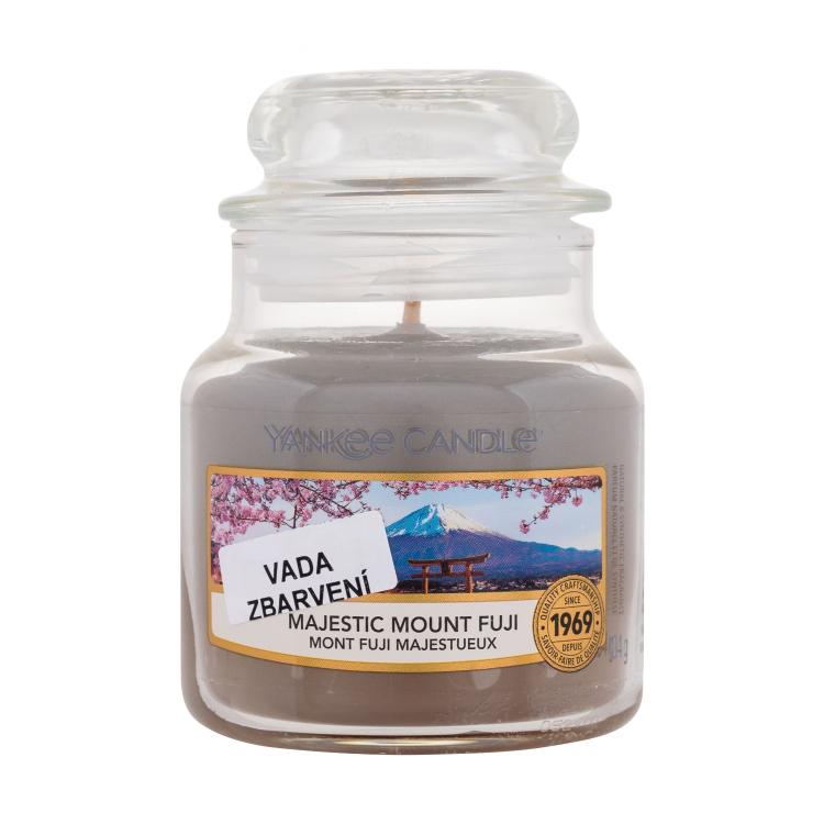 Yankee Candle Majestic Mount Fuji Vonná sviečka 104 g vada sfarbenia