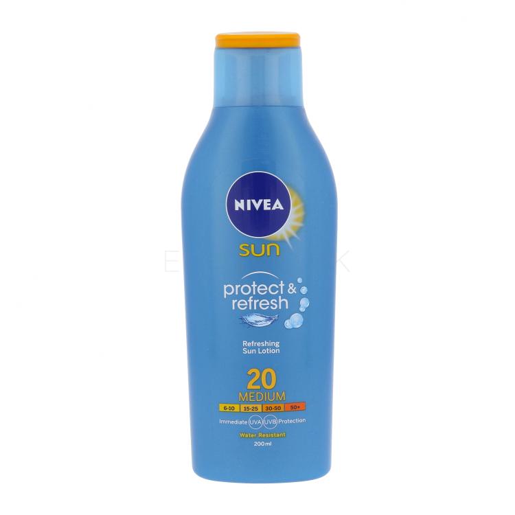 Nivea Sun Protect &amp; Refresh Sun Lotion SPF20 Opaľovací prípravok na telo 200 ml