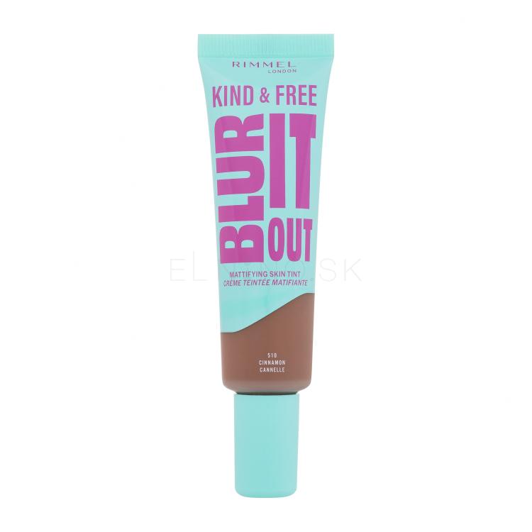 Rimmel London Kind &amp; Free Blur It Out Mattifying Skin Tint Make-up pre ženy 30 ml Odtieň 510 Cinnamon