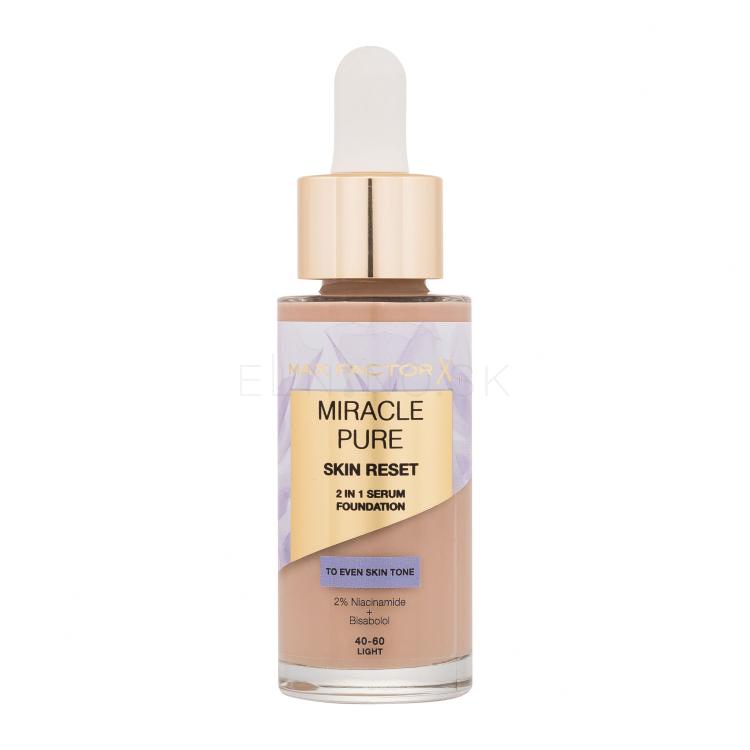 Max Factor Miracle Pure Skin Reset 2in1 Serum Foundation Make-up pre ženy 30 ml Odtieň 40-60 Light