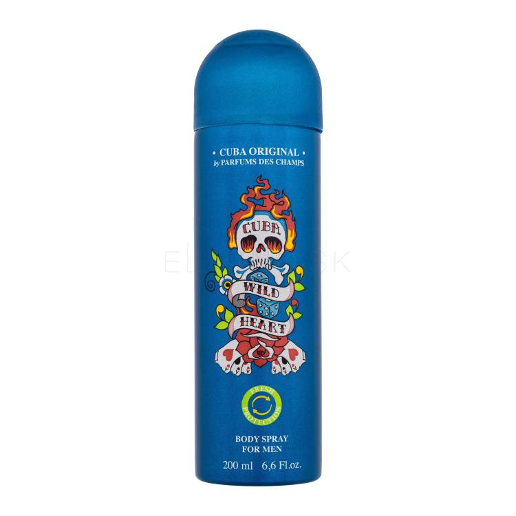 Cuba Wild Heart Dezodorant pre mužov 200 ml