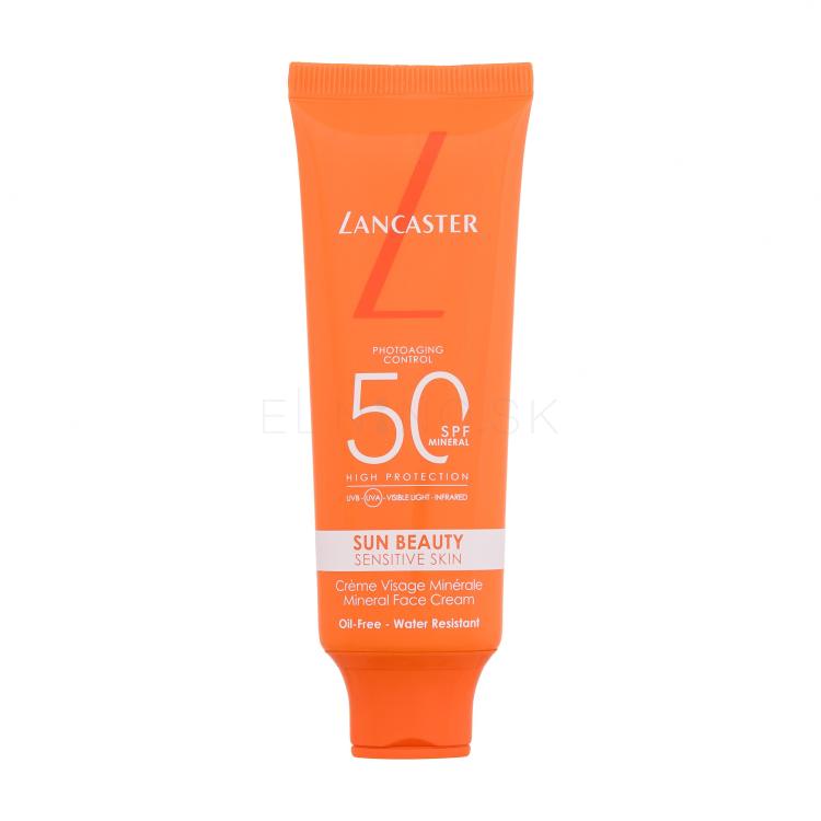 Lancaster Sun Beauty Sensitive Skin Mineral Face Cream SPF50 Opaľovací prípravok na tvár 50 ml
