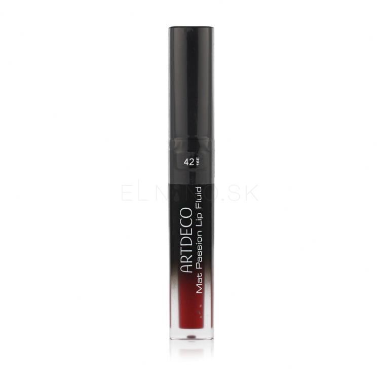 Artdeco Mat Passion Lip Fluid Rúž pre ženy 3 ml Odtieň 42 Boho Red