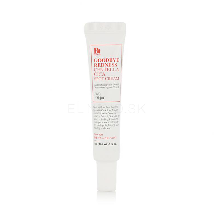 Benton Goodbye Redness Centella Spot Cream Lokálna starostlivosť 15 g