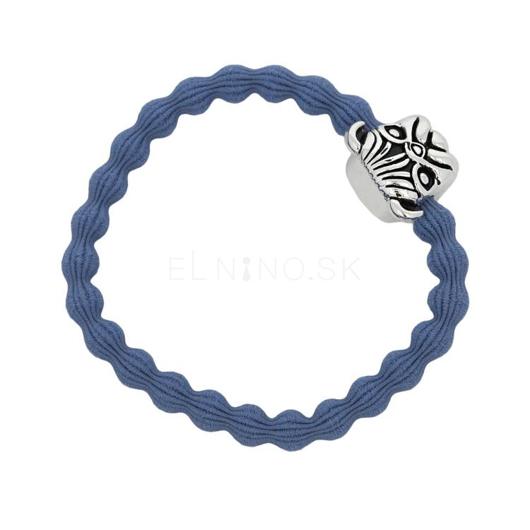 By Eloise London Bling Charms Dog Gumička na vlasy pre ženy 1 ks Odtieň Dove Blue