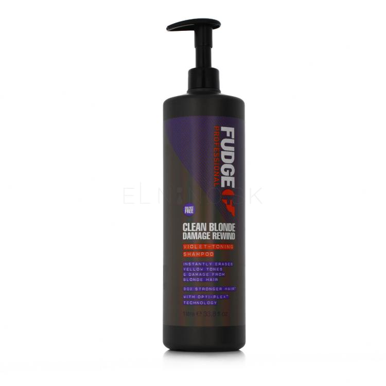 Fudge Professional Clean Blonde Damage Rewind Violet-Toning Shampoo Šampón 1000 ml
