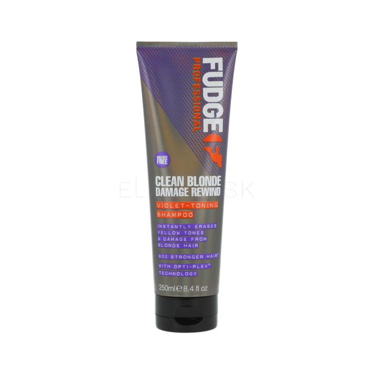 Fudge Professional Clean Blonde Damage Rewind Violet-Toning Shampoo Šampón 250 ml