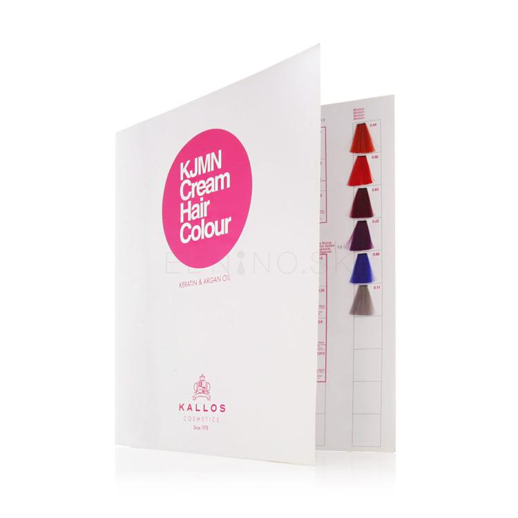Kallos Cosmetics KJMN Cream Hair Colour Keratin &amp; Argan Oil Sampler Farba na vlasy pre ženy 1 ks