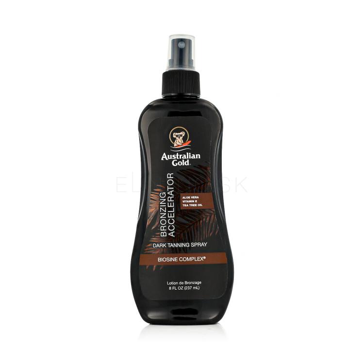 Australian Gold Bronzing Accelerator Dark Tanning Spray Opaľovací prípravok na telo pre ženy 237 ml