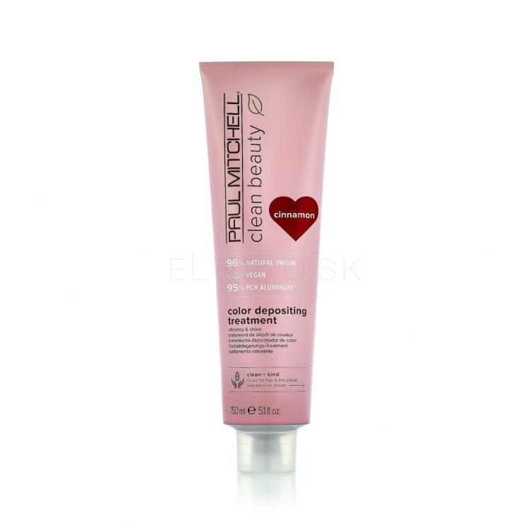 Paul Mitchell Clean Beauty Color Protect Color Depositing Treatment Maska na vlasy pre ženy 150 ml Odtieň Cinnamon