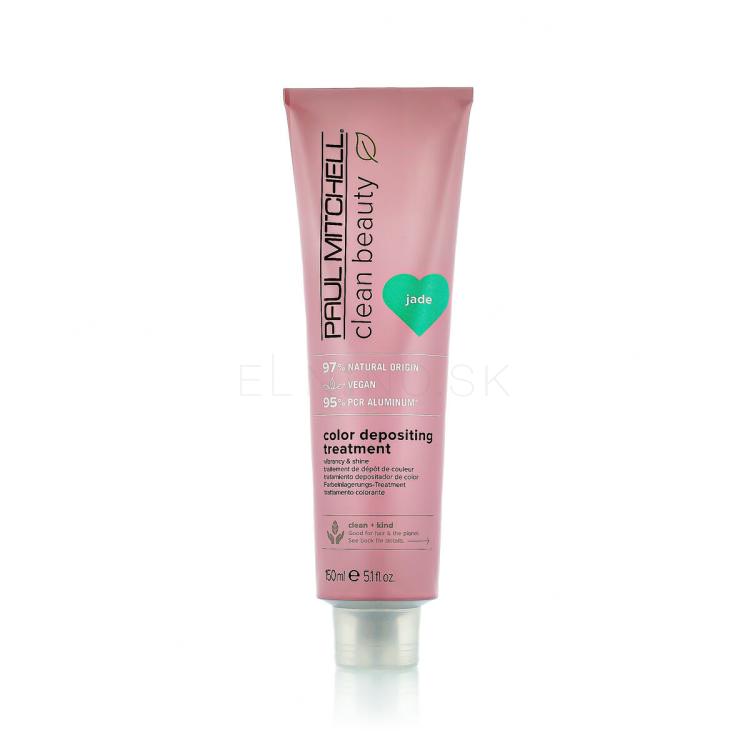Paul Mitchell Clean Beauty Color Protect Color Depositing Treatment Maska na vlasy pre ženy 150 ml Odtieň Jade