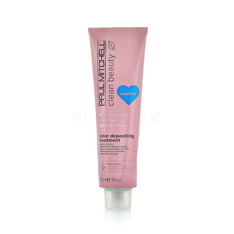 Paul Mitchell Clean Beauty Color Protect Color Depositing Treatment Maska na vlasy pre ženy 150 ml Odtieň Sapphire