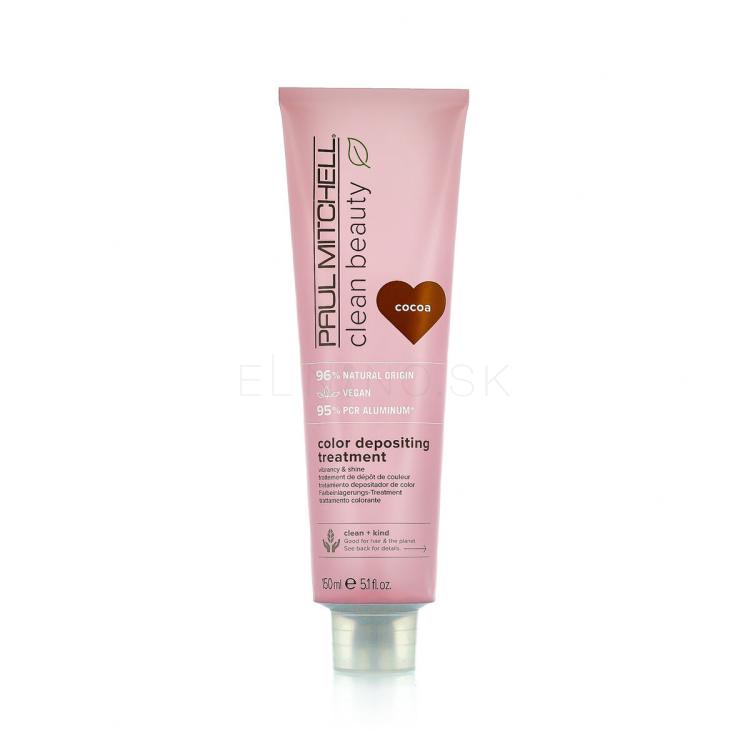Paul Mitchell Clean Beauty Color Protect Color Depositing Treatment Maska na vlasy pre ženy 150 ml Odtieň Cocoa