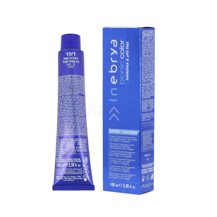 Inebrya Bionic Color Farba na vlasy 100 ml Odtieň 10/1 Blonde Platinum Ash