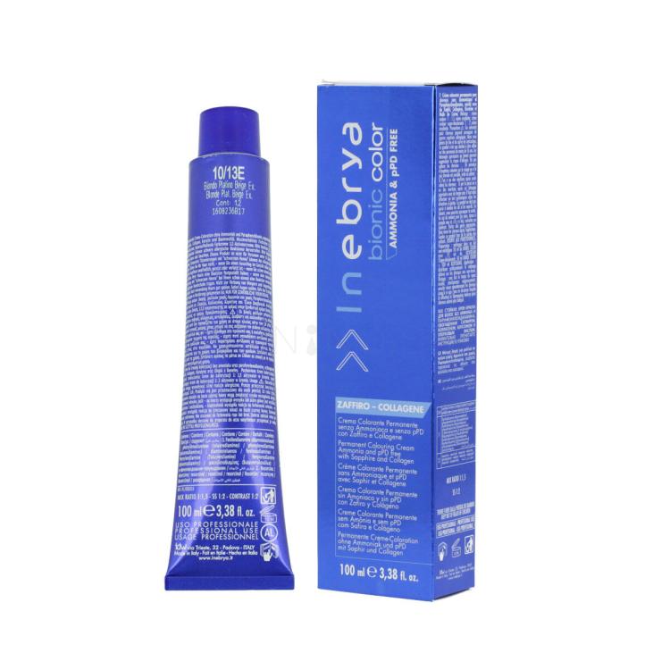 Inebrya Bionic Color Farba na vlasy 100 ml Odtieň 10/13E Blonde Platinum Beige Extra