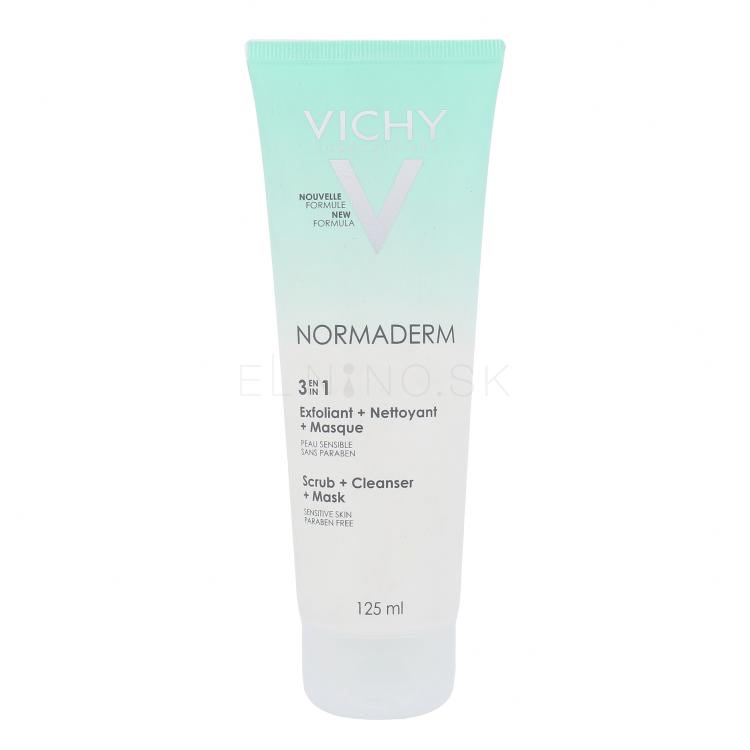 Vichy Normaderm 3in1 Scrub + Cleanser + Mask Peeling pre ženy 125 ml