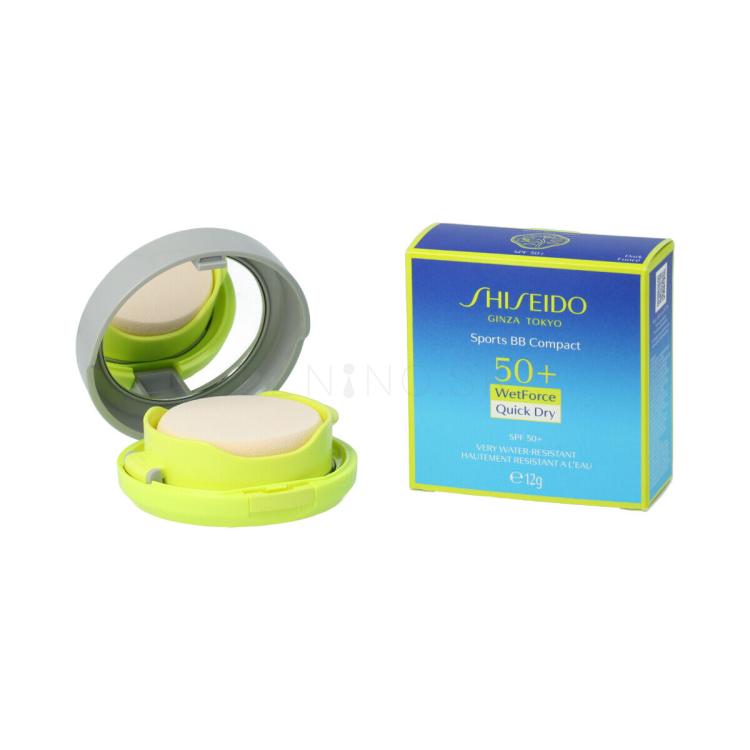 Shiseido Sports BB Compact WetForce SPF50+ Púder pre ženy 12 g Odtieň Dark