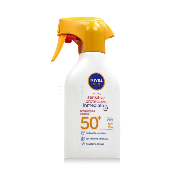 Nivea Sun Sensitive Immediate Protect Spray SPF50+ Opaľovací prípravok na telo 270 ml
