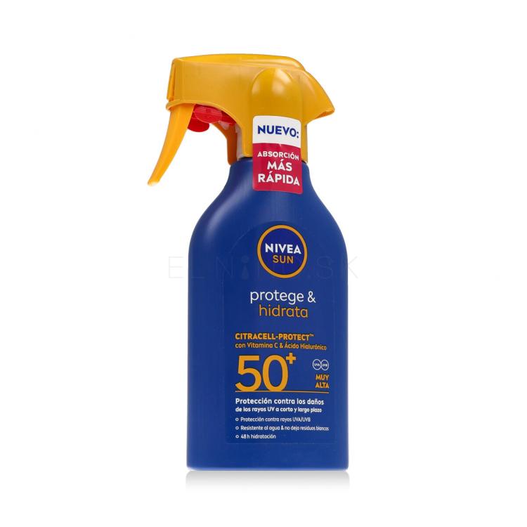 Nivea Sun Protect &amp; Moisture Spray SPF50+ Opaľovací prípravok na telo 270 ml