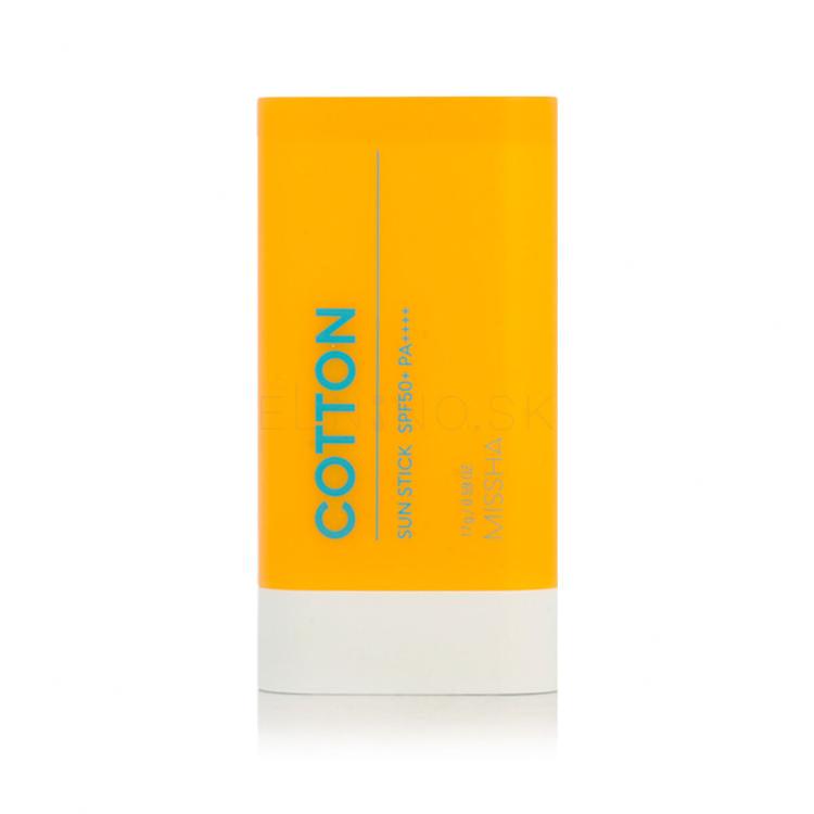Missha All Around Safe Block Cotton Sun Stick SPF50+ Opaľovací prípravok na tvár 17 g
