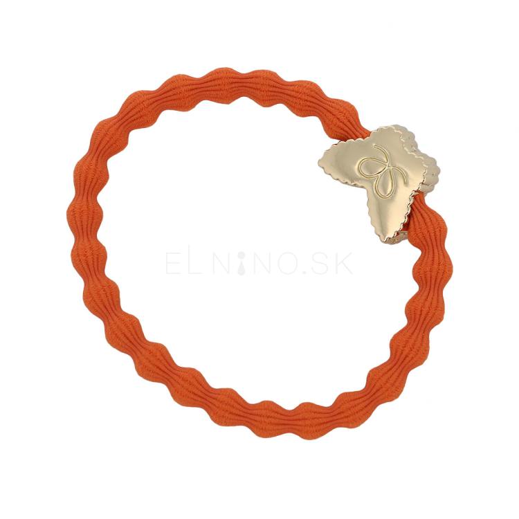By Eloise London Enamel Gold Butterfly Gumička na vlasy pre ženy 1 ks Odtieň Classic Orange
