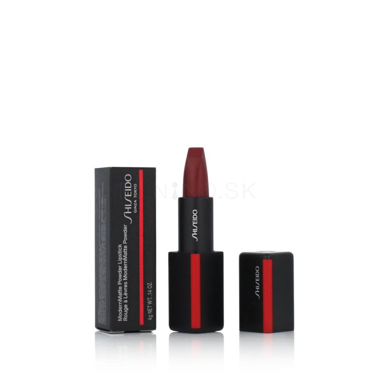 Shiseido ModernMatte Powder Lipstick Rúž pre ženy 4 g Odtieň 516 Exotic Red