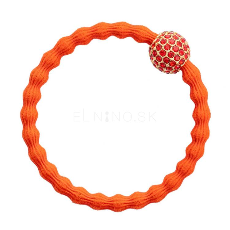 By Eloise London Bling Charms Disco Ball Gumička na vlasy pre ženy 1 ks Odtieň Warm Orange