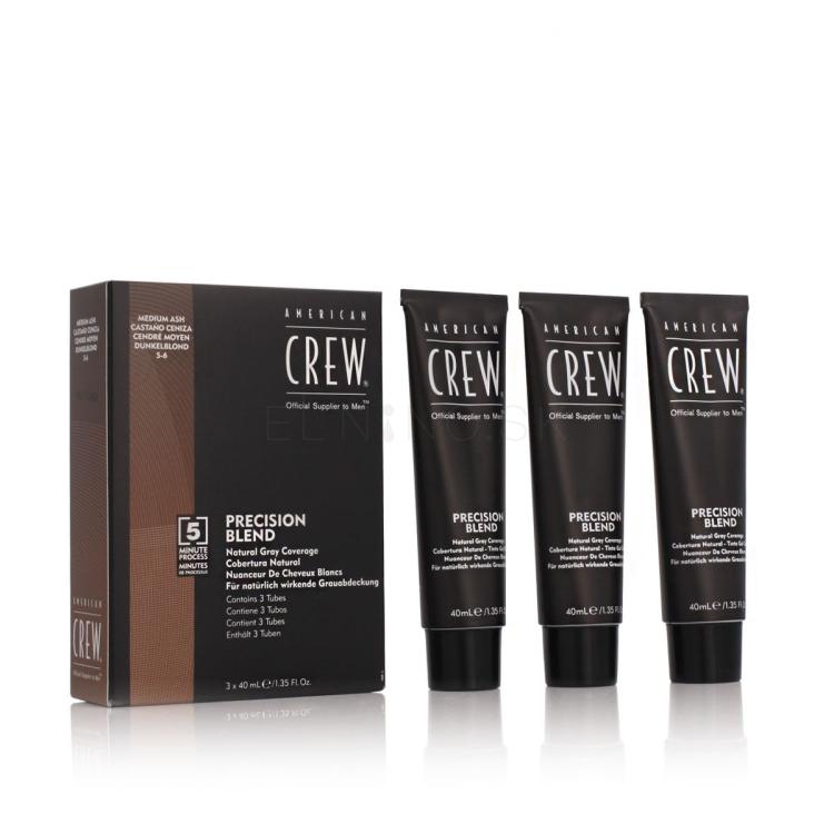 American Crew Precision Blend Natural Grey Blending Hair Color Farba na vlasy pre mužov 3x40 ml Odtieň 5-6 Medium Ash