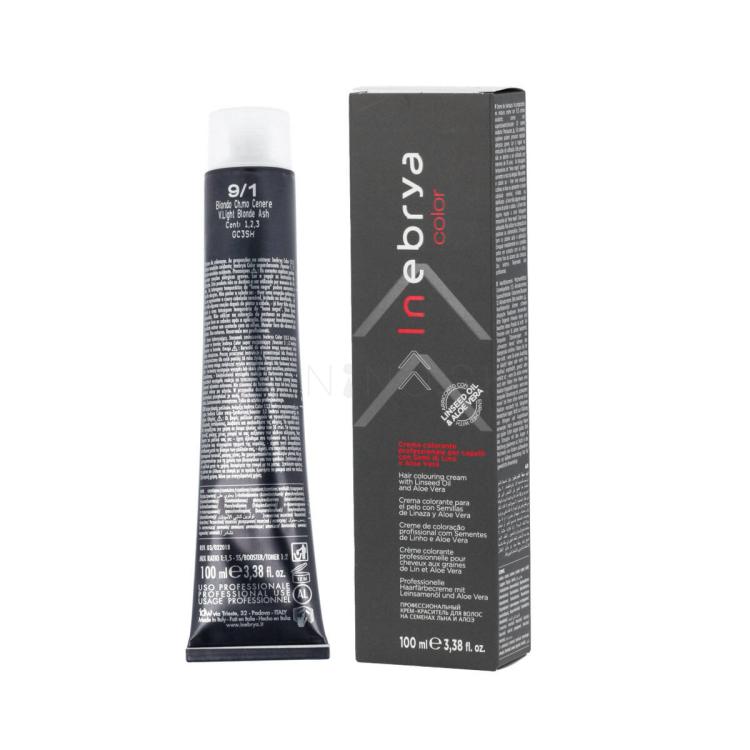 Inebrya Color Farba na vlasy 100 ml Odtieň 9/1 Very Light Blonde Ash - Old Cover