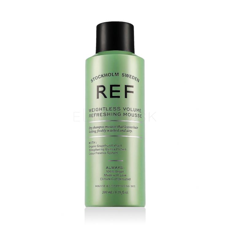 REF Weightless Volume Refreshing Mousse Suchý šampón 200 ml