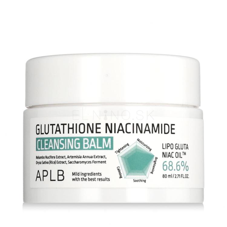 APLB Glutathione Niacinamide Cleansing Balm Odličovač tváre 80 ml