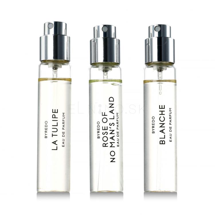 BYREDO La Sélection Florale Darčeková kazeta parfumovaná voda Blanche 12 ml + parfumovaná voda La Tulipe 12 ml + parfumovaná voda Rose of No Man's Land 12 ml