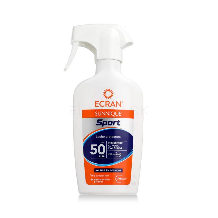 Ecran Sunnique Sport Protective Milk Spray SPF50 Opaľovací prípravok na telo 270 ml