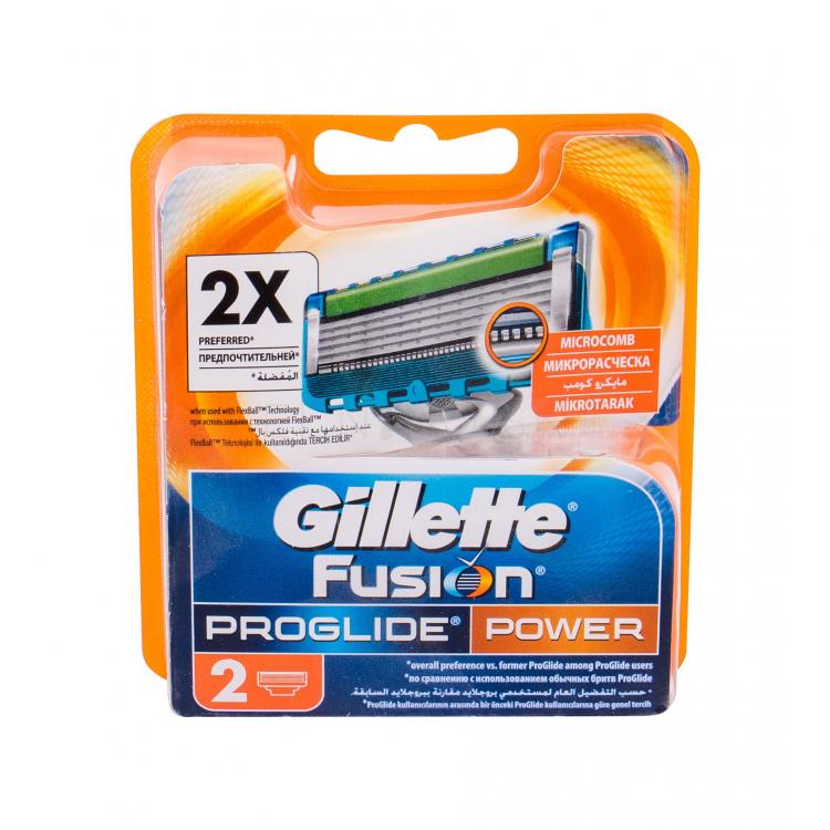 Gillette Fusion5 Proglide Power Náhradné ostrie pre mužov 2 ks