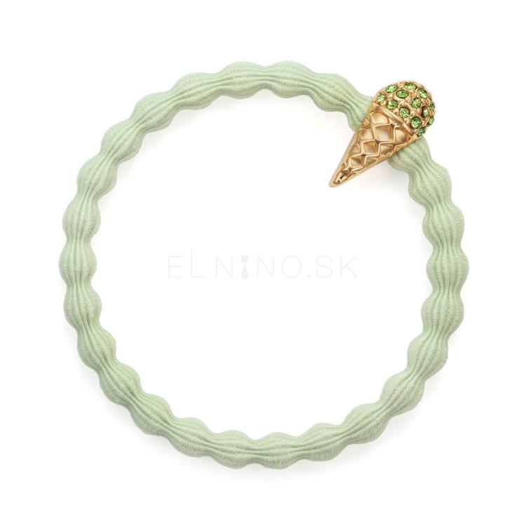 By Eloise London Bling Charms Ice Cream Gumička na vlasy pre ženy 1 ks Odtieň Pistachio