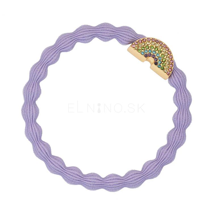 By Eloise London Bling Charms Rainbow Gumička na vlasy pre ženy 1 ks Odtieň Lavender