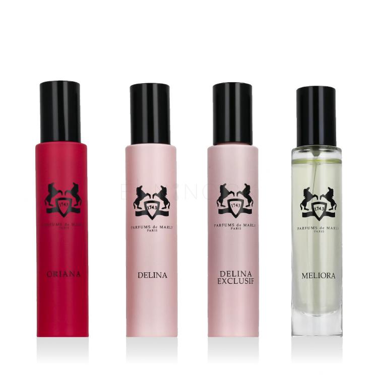 Parfums de Marly Feminine Discovery Collection Darčeková kazeta parfumovaná voda Oriana 10 ml + parfumovaná voda Delina 10 ml + parfumovaná voda Meliora 10 ml + parfum Delina Exclusif 10 ml