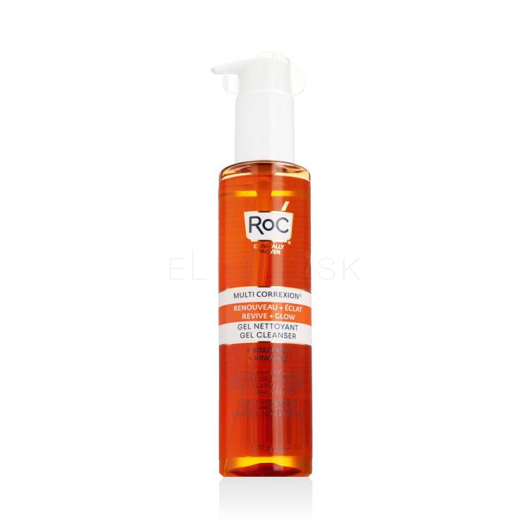 RoC Multi Correxion Revive &amp; Glow Gel Cleanser + Vitamin C Čistiaci gél pre ženy 177 ml