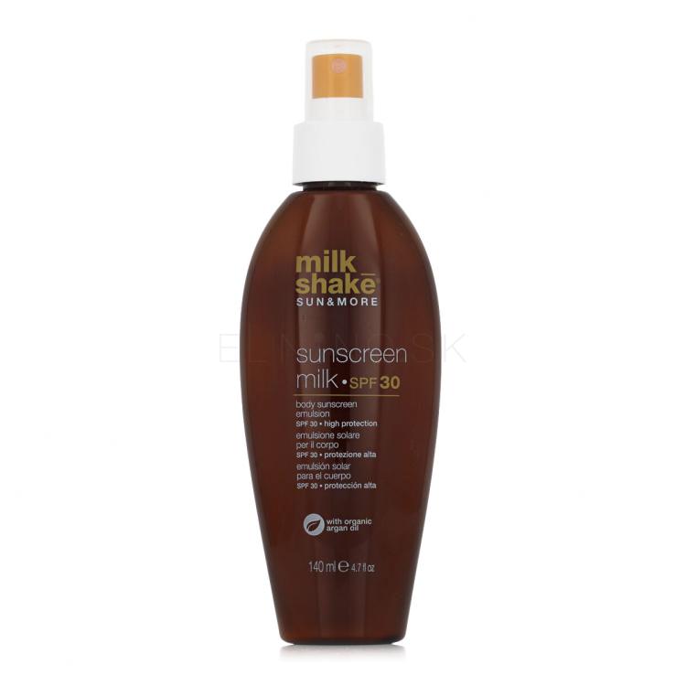 Milk Shake Sun&amp;More Sunscreen Milk SPF30 Opaľovací prípravok na telo 140 ml