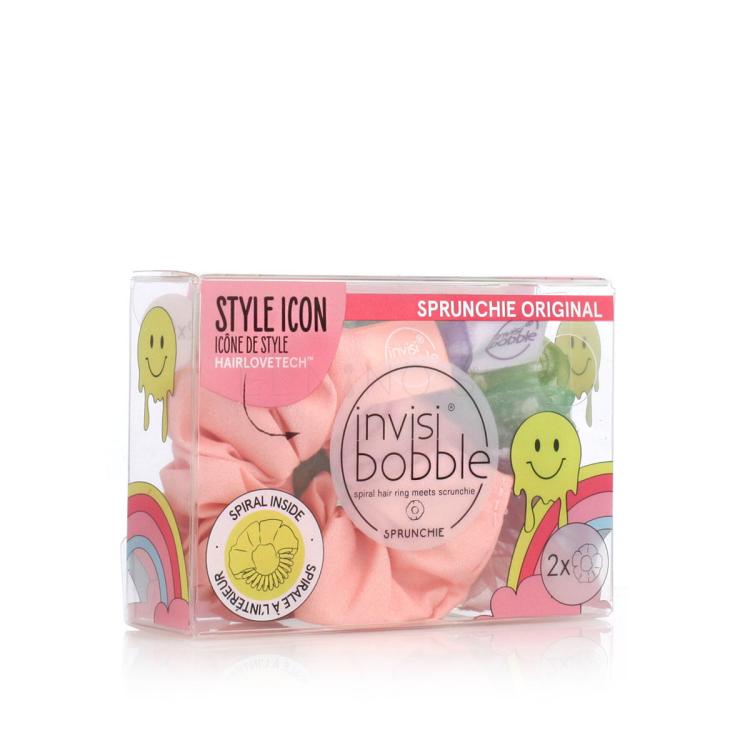 Invisibobble Sprunchie Retro Dreamin&#039; Gumička na vlasy pre ženy 2 ks Odtieň Hue-Man Love