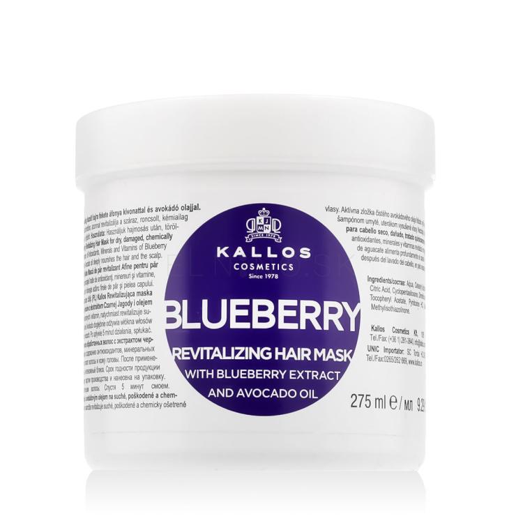 Kallos Cosmetics Blueberry Maska na vlasy pre ženy 275 ml