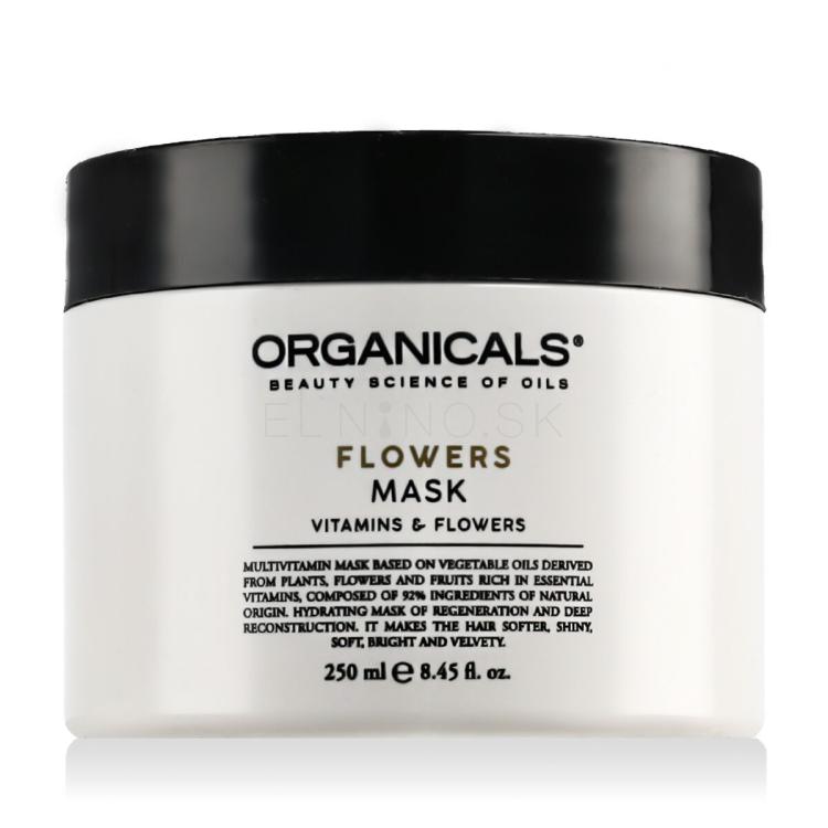 Organicals Flowers Mask Maska na vlasy pre ženy 250 ml