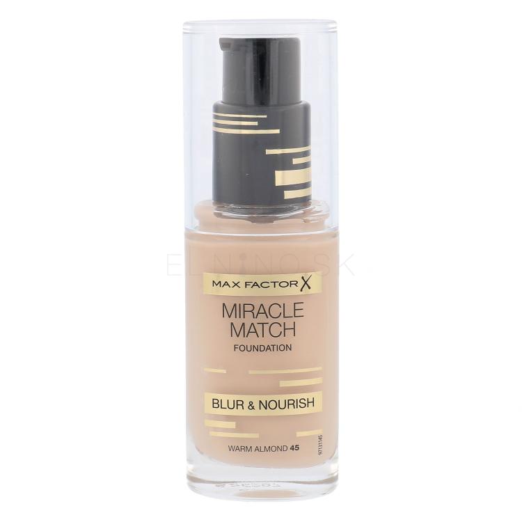 Max Factor Miracle Match Make-up pre ženy 30 ml Odtieň 45 Warm Almond