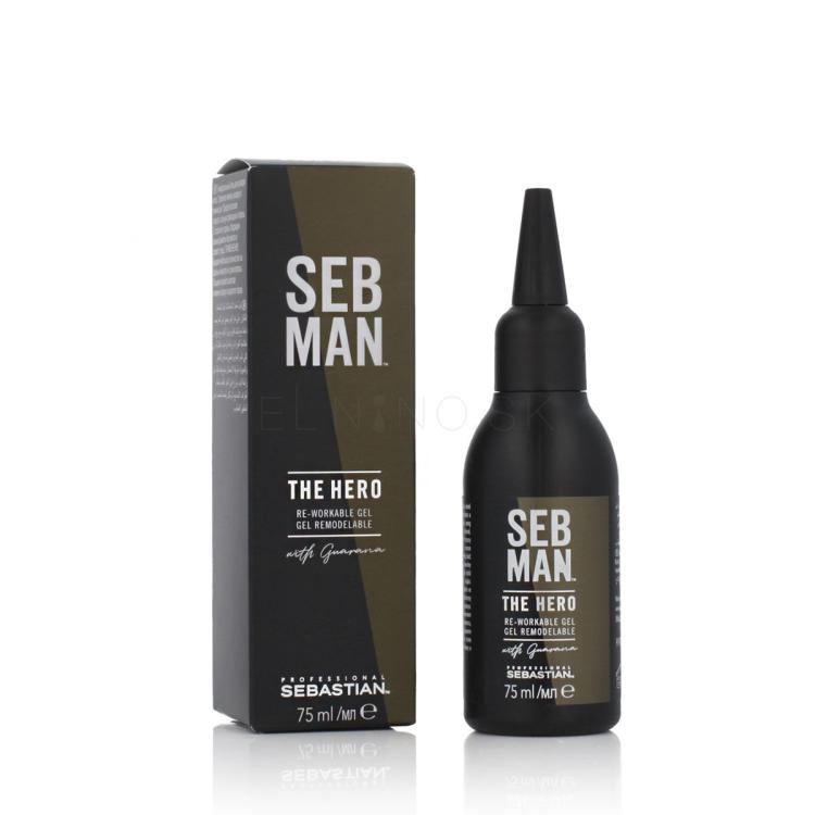 Sebastian Professional Seb Man The Hero Re-Workable Gel Gél na vlasy pre mužov 75 ml