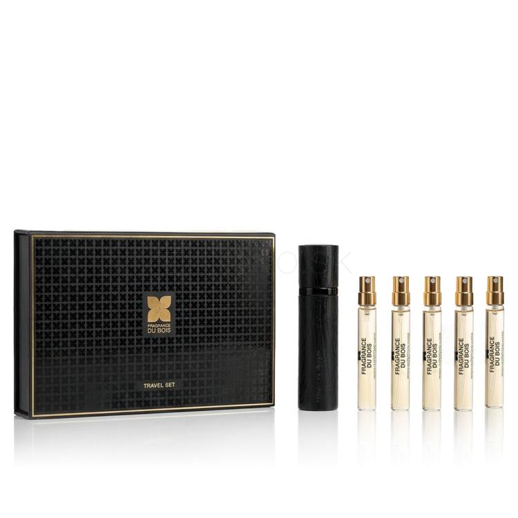 Fragrance Du Bois Travel Set Fashion Capitals Collection Darčeková kazeta Parfum New York Intense 7,5 ml + Parfum London Spice 7,5 ml + Parfum New York 5th Avenue 7,5 ml + Parfum Milano 7,5 ml + Parfum Voyage a Paris 7,5 ml