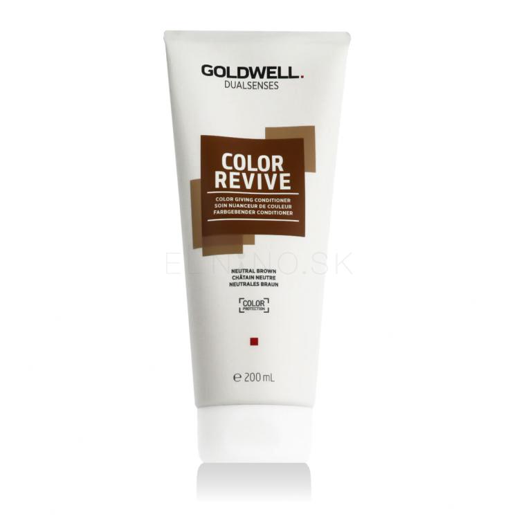 Goldwell Dualsenses Color Revive Color Giving Conditioner Neutral Brown Kondicionér pre ženy 200 ml