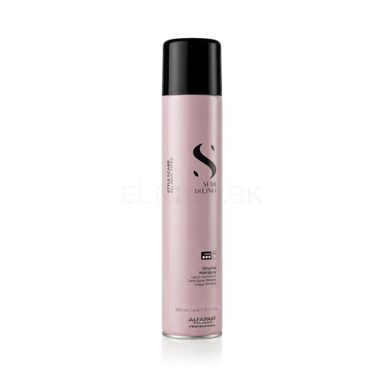 ALFAPARF MILANO Semi Di Lino Style &amp; Care Original Hairspray Lak na vlasy pre ženy 500 ml